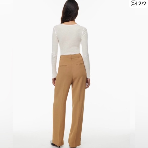 Aritzia Wilfred High Waisted The Effortless Pant size 2 - Picture 2 of 9